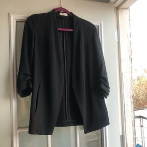 Black Work Casual Blazer